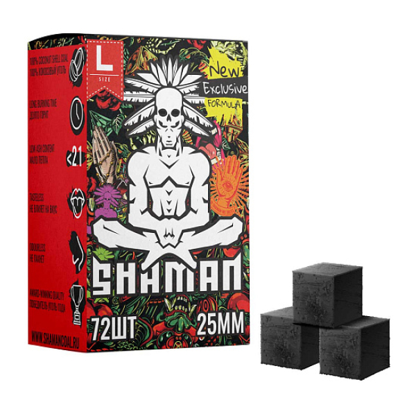 Кокосовый уголь Shaman 25мм в Казани