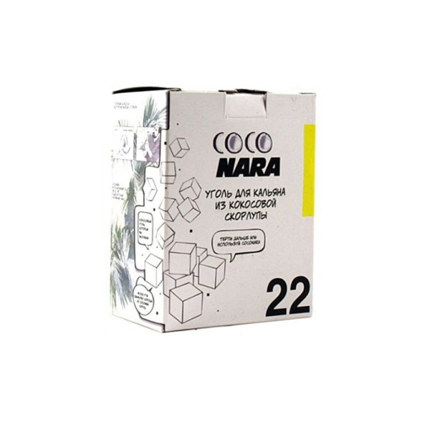 Уголь CocoNara 22мм для кальяна - 24 шт в Казани