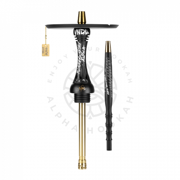 Кальян Alpha Hookah X VNDL Jet Black Чёрный (42 см) в Казани