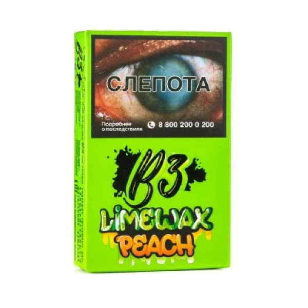 Табак B3 Limewax peach (Персик Лайм) 50 гр в Казани