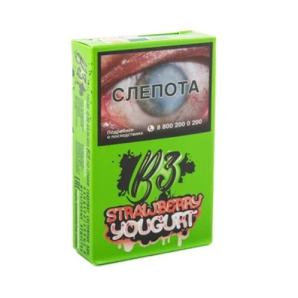 Табак B3 Strawberry Youghurt (Клубничный Йогурт) 50 гр в Казани