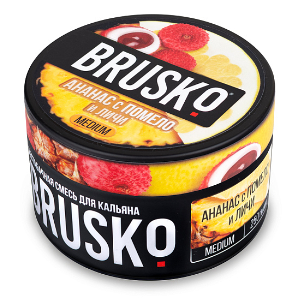 Смесь BRUSKO АНАНАС С ПОМЕЛО И ЛИЧИ (MEDIUM) 250 гр в Казани
