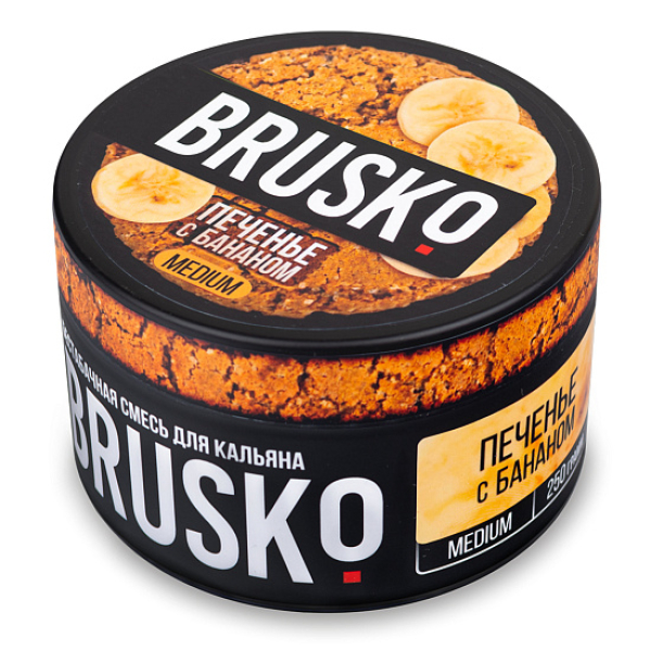 Смесь BRUSKO ПЕЧЕНЬЕ С БАНАНОМ (MEDIUM) 250 гр в Казани
