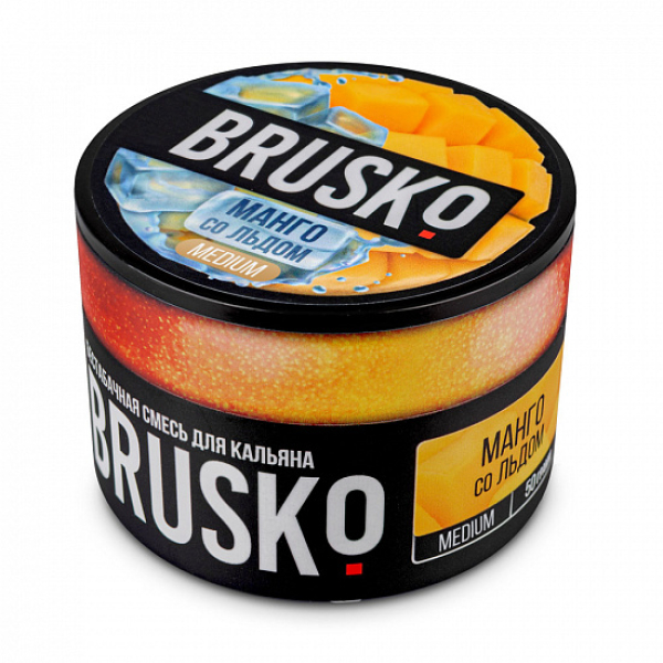 Смесь Brusko Medium Манго лед 50 грамм в Казани