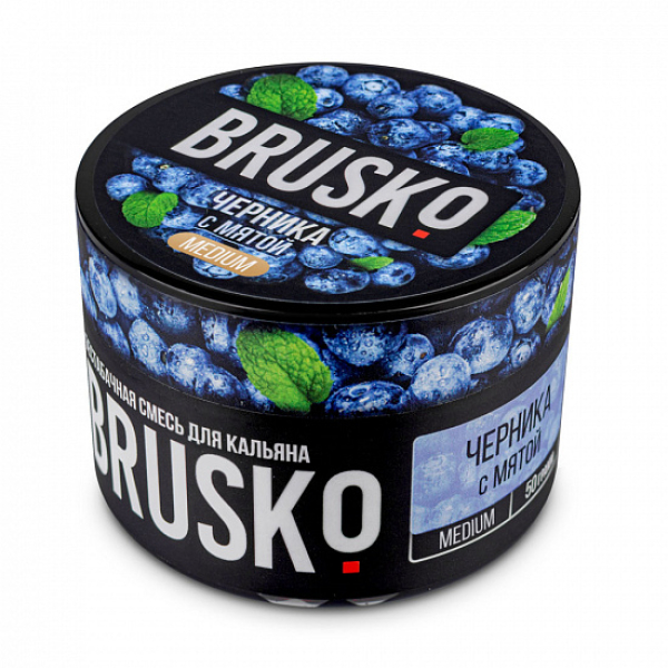 Смесь Brusko Medium Черника с мятой 50 грамм в Казани
