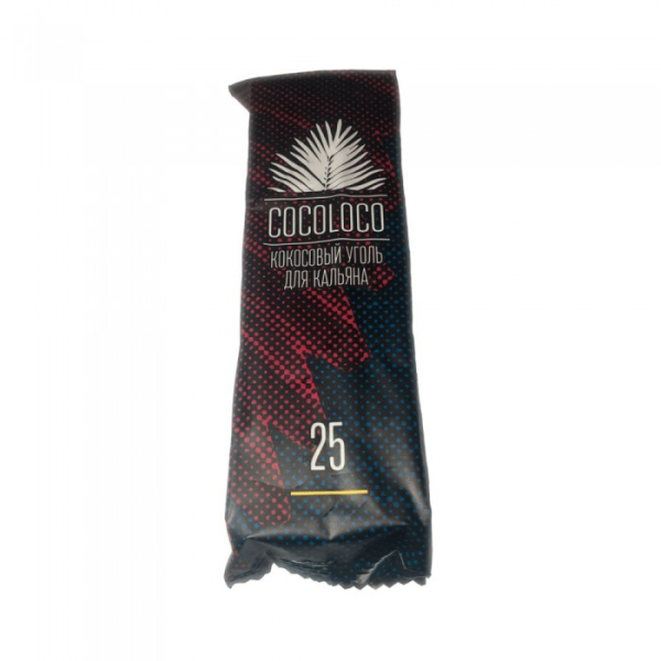 Кокосовый уголь Cocoloco 25мм - 12 шт. в Казани