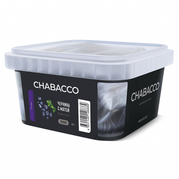 Смесь Chabacco Strong Blueberry mint (Черника с мятой) 200 гр в Казани