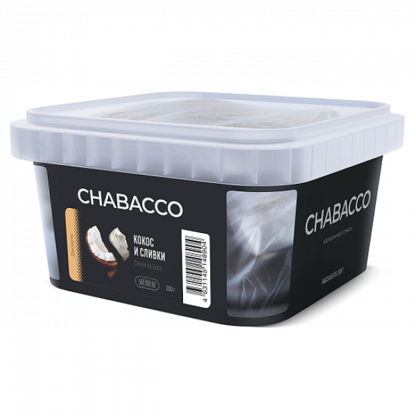 Смесь Chabacco Medium Creme De Coco (Кокос И Сливки) 200 гр в Казани