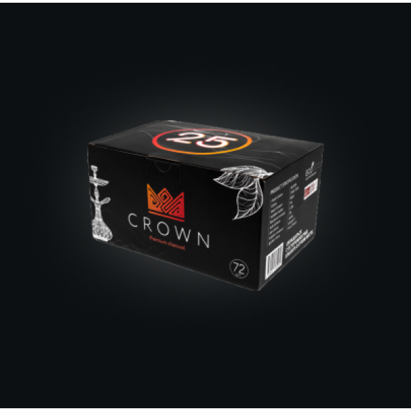 Уголь Crown 25 мм для кальяна (72 шт.) в Казани