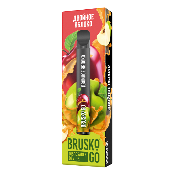 Одноразовая электронная сигарета Brusko Go Двойное яблоко 800 затяжек в Казани