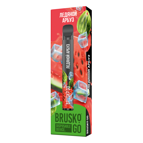 Одноразовая электронная сигарета Brusko Go Ледяной Арбуз 800 затяжек в Казани