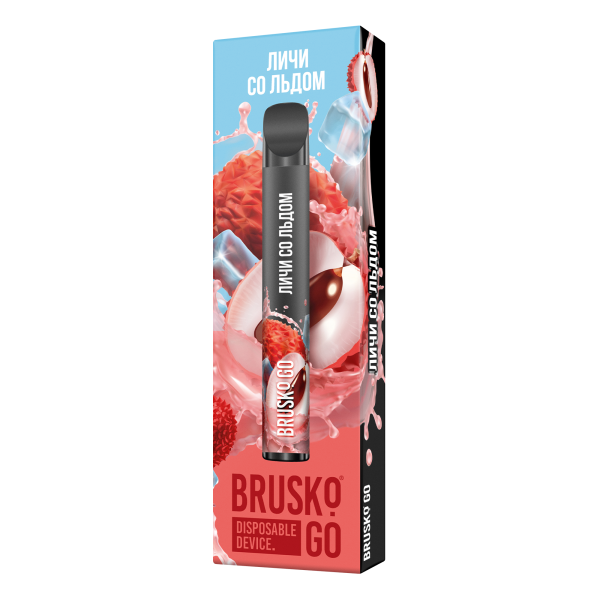 Одноразовая электронная сигарета Brusko Go Личи Со Льдом 800 затяжек в Казани