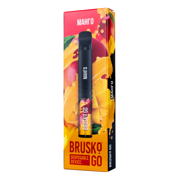Одноразовая электронная сигарета Brusko Go Манго 800 затяжек в Казани