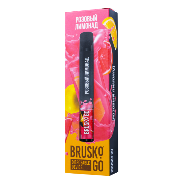 Одноразовая электронная сигарета Brusko Go Розовый Лимонад 800 затяжек в Казани
