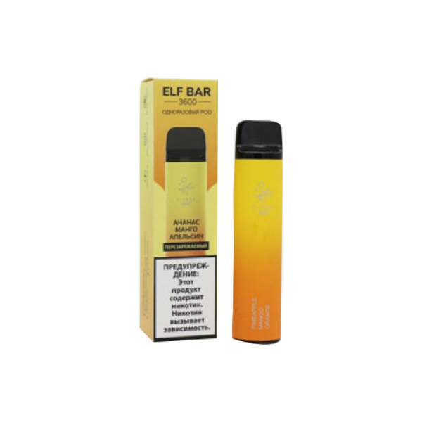 Elfbar (3600 (Ананас манго апельсин)), 3600 тяг в Казани