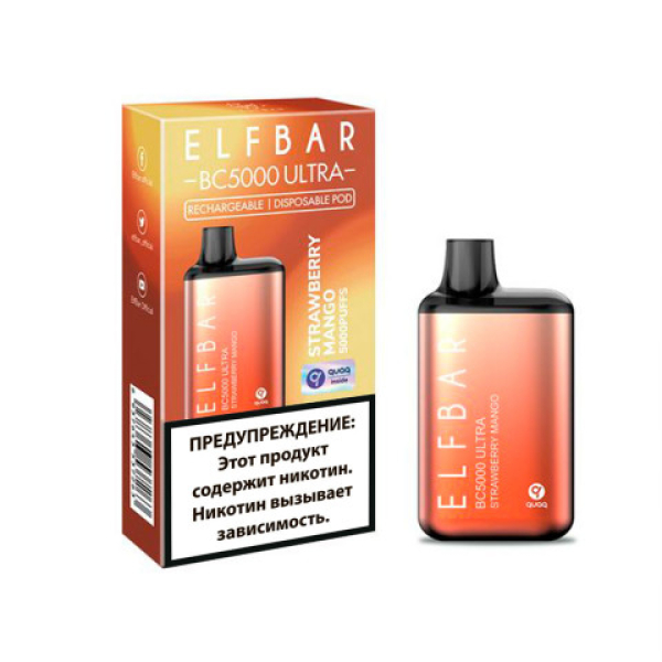 Elfbar BC5000 (Клубника манго), 5000 тяг в Казани