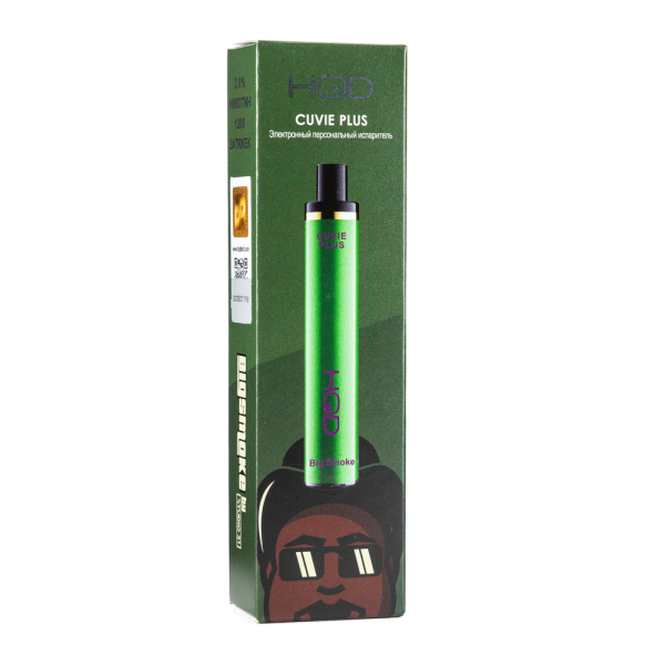 Одноразовая электронная сигарета HQD Cuvie Plus Big smoke 1200 затяжек в Казани
