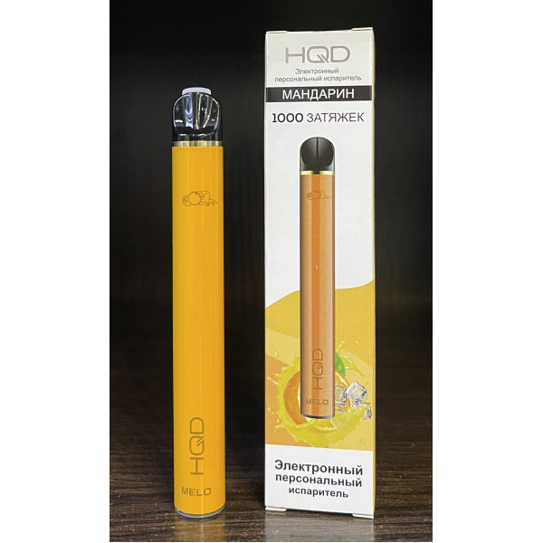 HQD melo tangerine (мандарин) 1000 затяжек в Казани