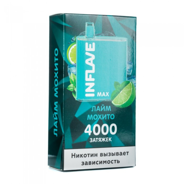 INFLAVE MAX Лайм мохито, 4000 тяг в Казани