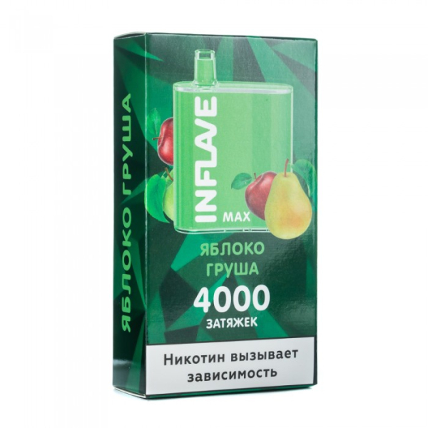 INFLAVE MAX Яблоко груша, 4000 тяг в Казани