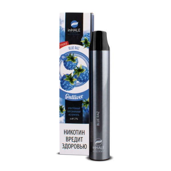 inHale Guliver Hard Blue Razz (Ежевика) 1500 затяжек в Казани