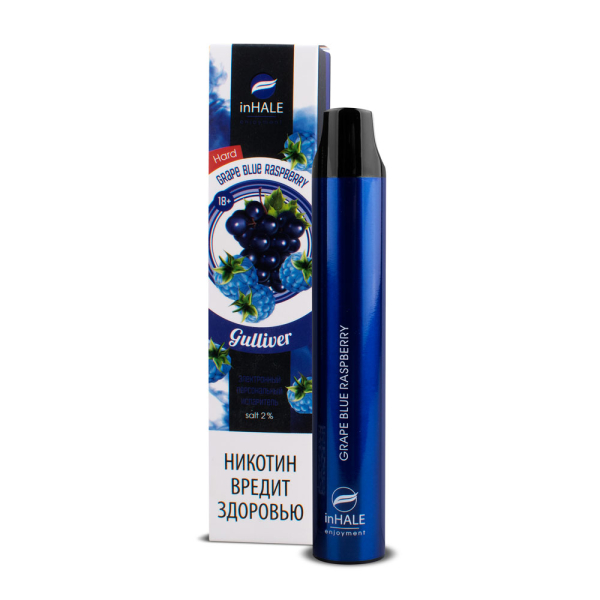 inHale Guliver Hard Grape Blue Raspberry (Ежевика С Виноградом) 1500 затяжек в Казани