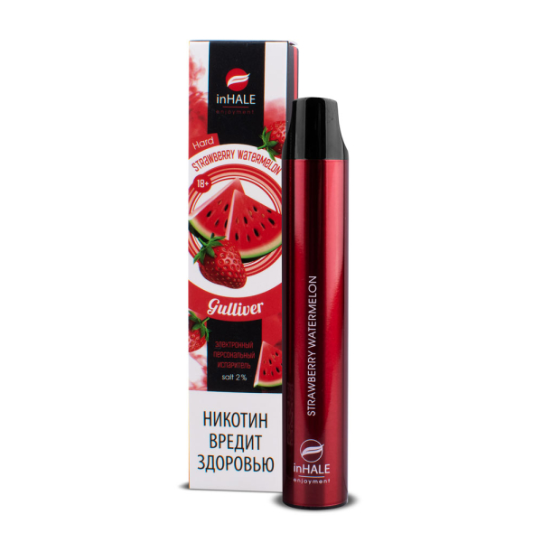 inHale Guliver Hard Strawberry Watermelon (Клубника Арбуз) 1500 затяжек в Казани
