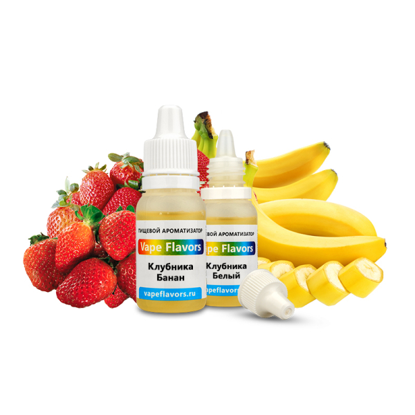 Ароматизатор Vape Flavors Клубника Банан 10мл в Казани