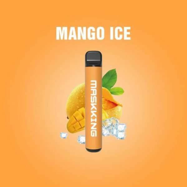 Одноразовая электронная сигарета Maskking High Pro Mango Ice (Манговый Лёд) 1000 затяжек в Казани