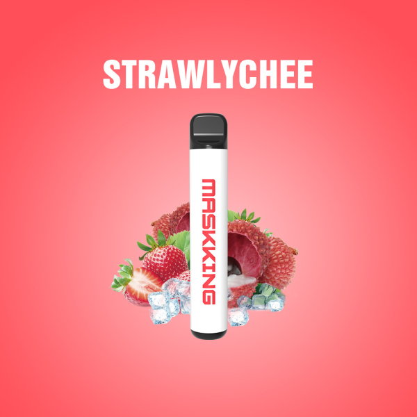 Одноразовая электронная сигарета Maskking High Pro Strawlychee (Клубника Личи) 1000 затяжек в Казани