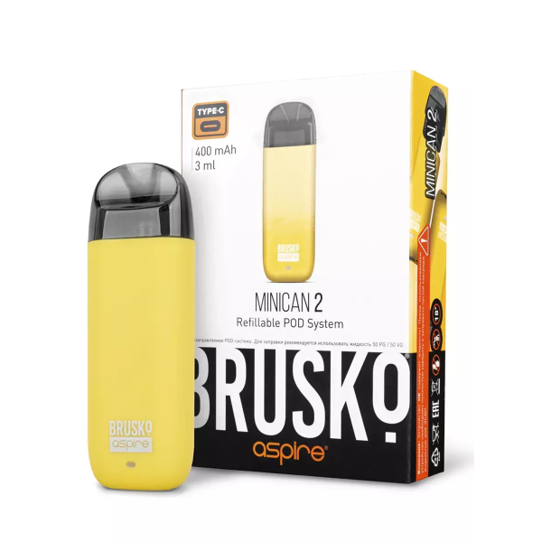 Brusko MINICAN 2 (400 мАч, Желтый) в Казани