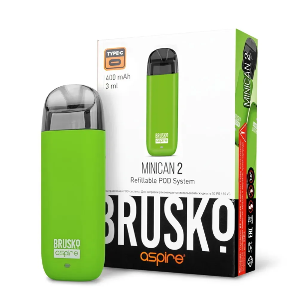 Brusko MINICAN 2 (400 мАч, Зеленый) в Казани