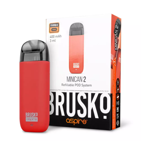 Brusko MINICAN 2 (400 мАч, Красный) в Казани