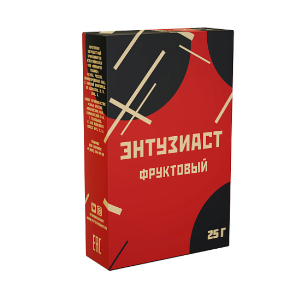 Табак ЭНТУЗИАСТ ФРУКТОВЫЙ 25 гр в Казани