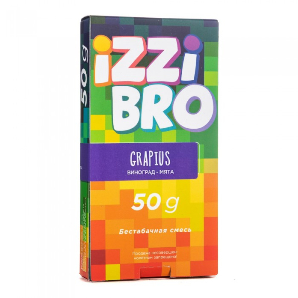 Смесь IZZIBRO GRAPIUS (Виноград Мята) 50 гр в Казани