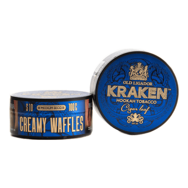 Табак Kraken Medium Seco Creamy Waffles (Сливочные вафли) 100 гр в Казани