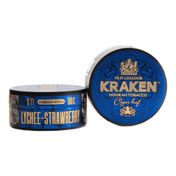Табак Kraken Medium Seco Lychee strawberry (Личи и клубника) 100 гр в Казани