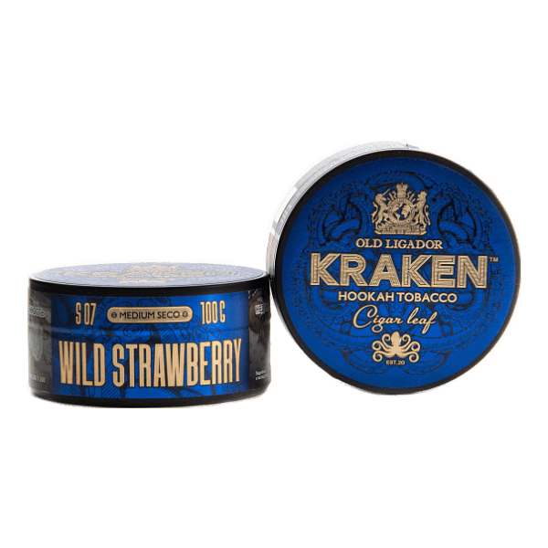 Табак Kraken Medium Seco wild strawberry (Земляника) 100 гр в Казани