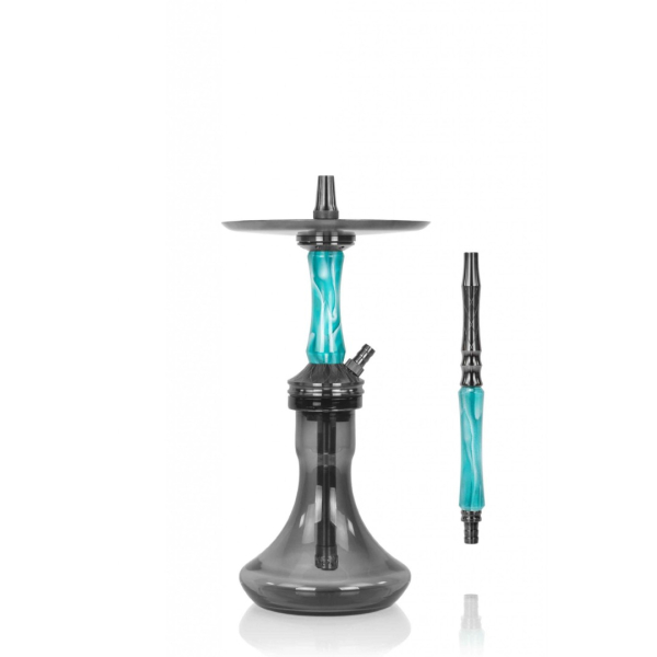 Кальян Ocean Hookah Kaif Small 2 (черный,бирюзовый, 53 см) в Казани
