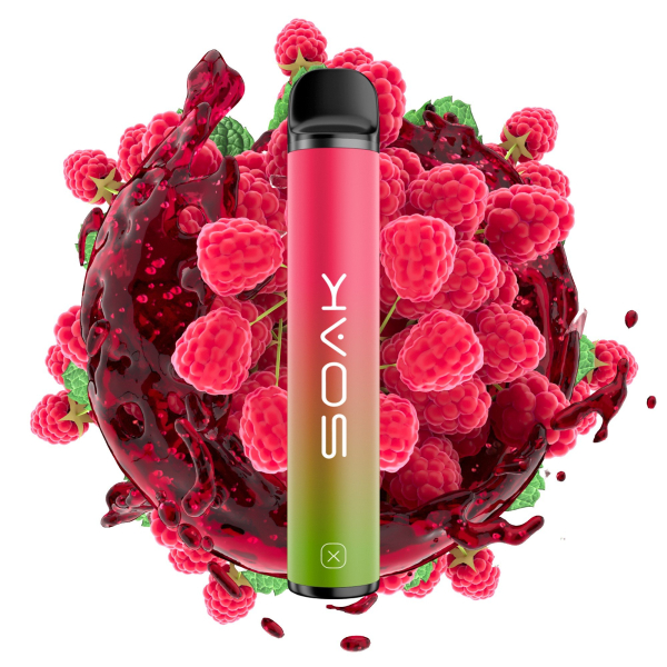 SOAK X Raspberry Soda (Малиновая газировка), 1500 тяг в Казани