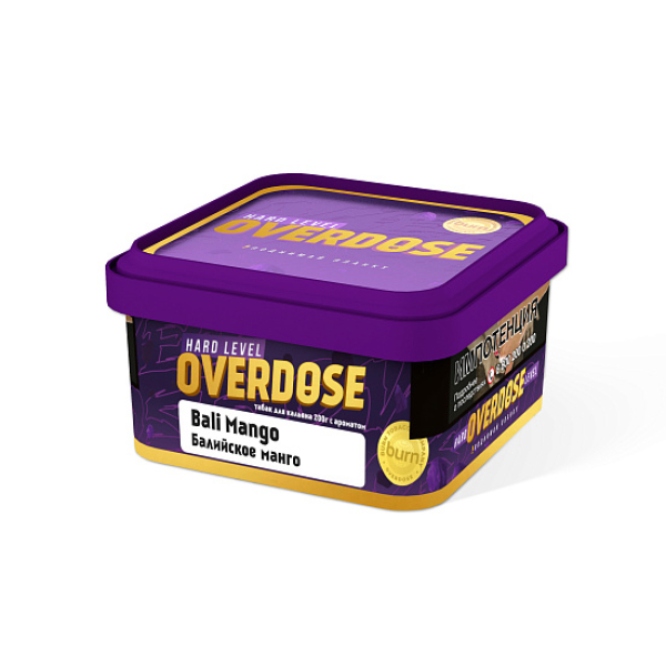 Табак OVERDOSE Bali Mango (балийское манго) 200 гр в Казани