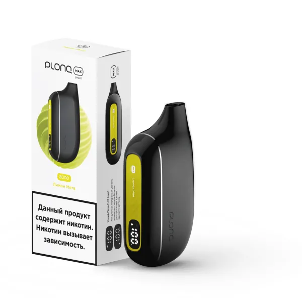 Plonq Max Smart Лимон Мята (8000 Затяжек) 20 Мг в Казани