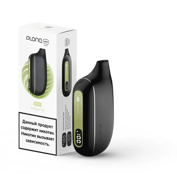 Plonq Max Smart Зеленый Чай (8000 Затяжек) 20 Мг в Казани