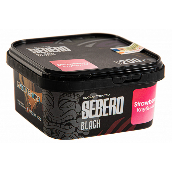Табак SEBERO BLACK STRAWBERRY 200 гр в Казани