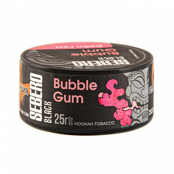 Табак SEBERO BLACK BUBBLE GUM 25 гр в Казани