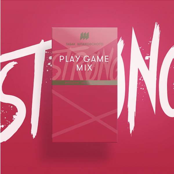 Табак Шпаковского Strong Play game mix (Апельсин Малина Холод) 40 гр в Казани