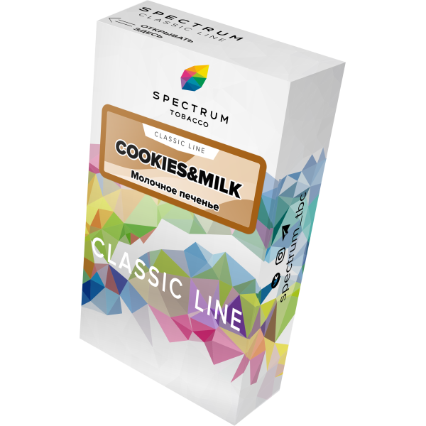 Табак Spectrum Classic cookies milk 40 грамм в Казани