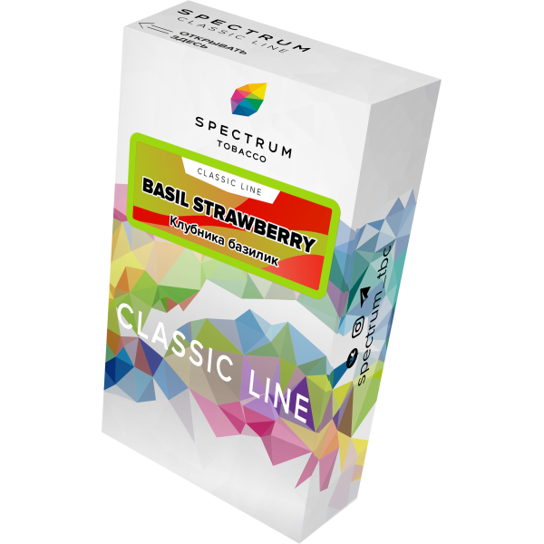 Табак Spectrum Classic current basil steawberry 40 грамм в Казани