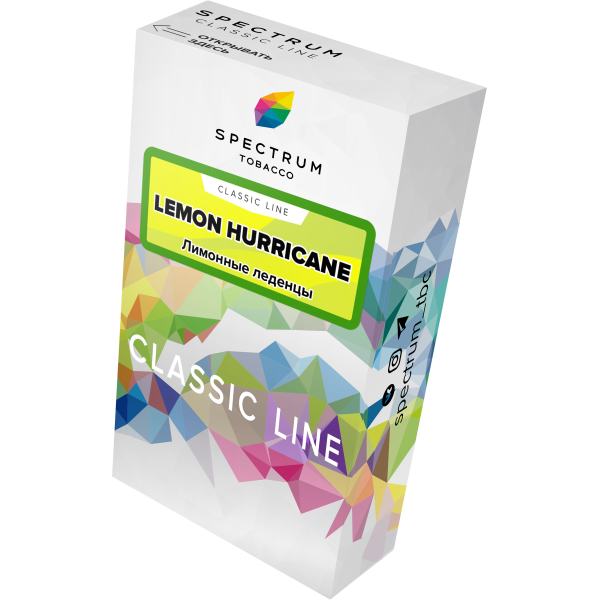 Табак Spectrum Classic lemon hurricane 40 грамм в Казани