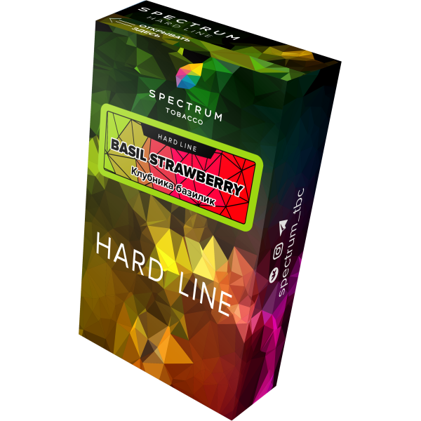 Табак Spectrum Hard basil strawberry 40 грамм в Казани